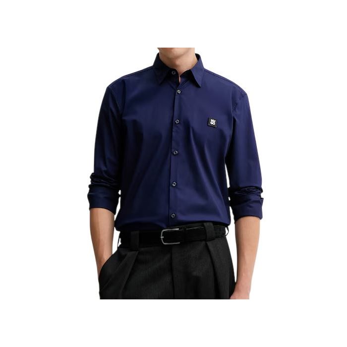 HU koszula 50505315 10243670 418 atramentowy 