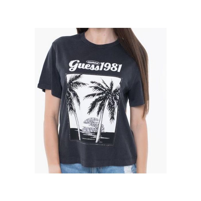 GU t-shirt W5YI17I3Z14 F9P6 czarny 