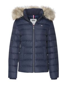 Tommy Jeans kurtka TJW Essential Hooded Jacket granat XS Kolor granatowy Rozmiar1 XS