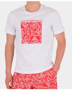 EA7 t-shirt 211818 4R468 18311 biały 