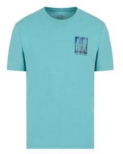 AX t-shirt 3DZTJU ZJH4Z 15DG turkusowy 