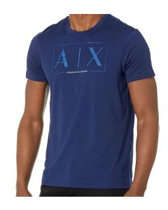 AX t-shirt 3LZTBT ZJA5Z 15BE granatowy 