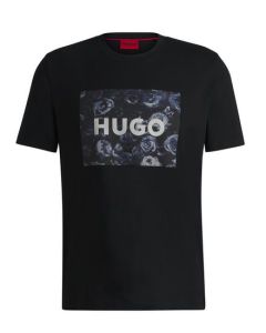 Hugo t-shirt 50523999 001 czarny L Kolor czarny Rozmiar1 L