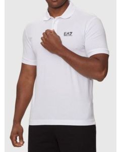 EA7 polo 8NPF14 PJVQZ 1100 biały