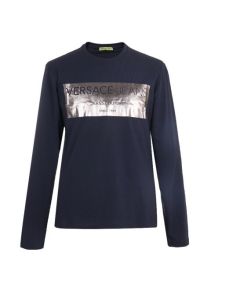 Versace Jeans t-shirt B3GSB76U 36620 238 granat L Kolor granatowy Rozmiar1 L