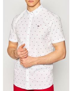 Tommy Jeans koszula TJM Shortsleeve Dobby Shirt biały S Kolor biały Rozmiar1 S