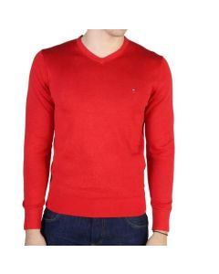 TH sweter Plaited CTN Silk V-NK CF