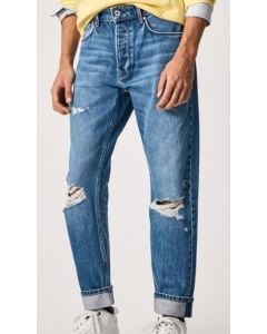 PJ spodnie Callen Crop PM206317 niebieski 
