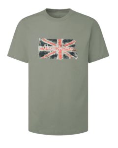 PJ t-shirt  PM509384 701 zielony