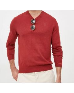 Pepe Jeans sweter Andre V Neck PM702243 286 bordowy M Kolor bordowy Rozmiar1 M