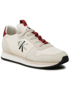 CKJ buty Runner Sock Laceup Ny-Lth bia?y 