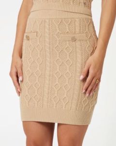 GU spódnica W4YD58Z37L1 G1L7 nude 