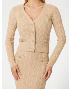 GU sweter W4YR22Z37L1 G1L7 nude 