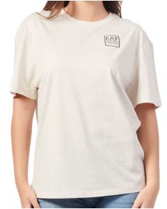EA7 t-shirt 6DTT28 TJLOZ 1120 kremowy