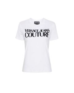 VJ t-shirt 77HAHE09 77DP613 003 biały 