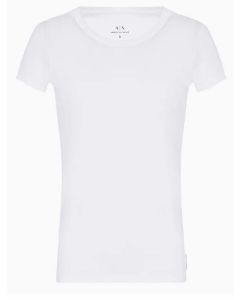 AX t-shirt 8NYT82 YJ16Z 1000 biały
