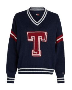 TJ sweter  DW0DW18519 C1G granatowy