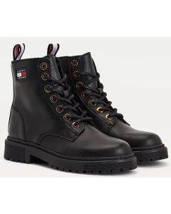 TJ buty Iridescent Eyelets Flat Boot 