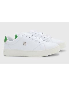 TH buty Elevated Essential Court Sneaker bia?y 