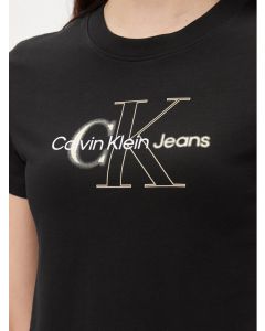 CKJ t-shirt J20J222639 ZCY czarny