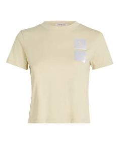 CKJ t-shirt J20J223700 LFU kremowy 