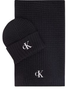 CK szalik + czapka K60K610149 BDS