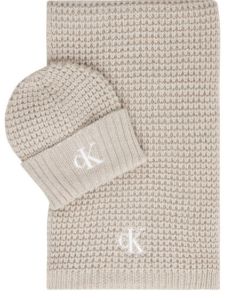 CK szalik + czapka K60K610149 ACF