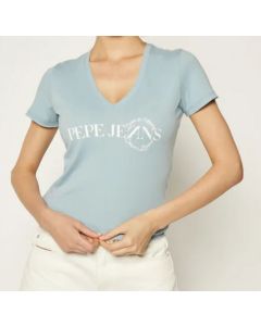 Pepe Jeans t-shirt Agnes PL504532 546 niebieski XS Kolor niebieski Rozmiar1 XS
