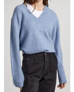 PJ sweter PL702038 563 błękitny 