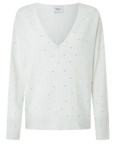 PJ sweter FAYE  PL702101 808 biały 