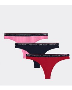 TH majtki 3P Thong Stripe Print 