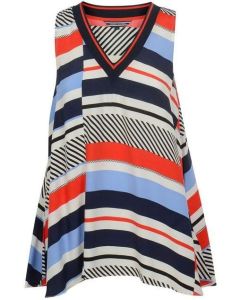 Tommy Hilfiger bluzka Kaylee Top ns granatowy L Kolor granatowy Rozmiar1 L