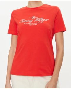 TH t-shirt WW0WW40293 SNE czerwony 