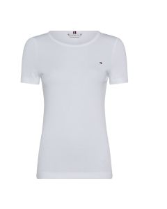 Tommy Hilfiger t-shirt Ess Skinny Open-NK RIB Top ss