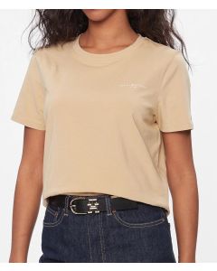 TH t-shirt WW0WW37877 ACR kremowy L