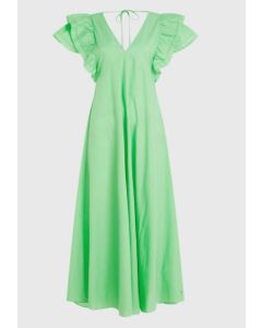 TH sukienka SATEEN FRILL DRESS SLVLS 