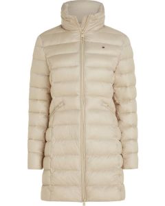 TH kurtka Padded Global Stripe Coat beżowy