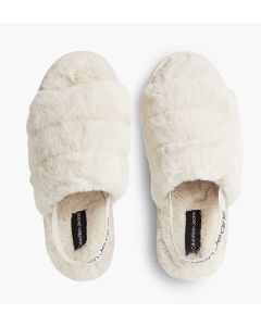 CKJ kapcie Home Slipper Fakefur Elastic beżowy